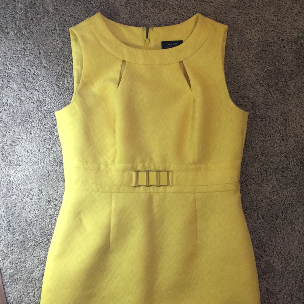 Yellow Tahari Dress